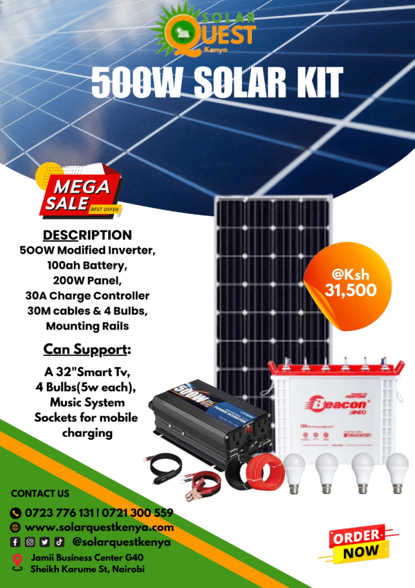 500w Solar Kit Package