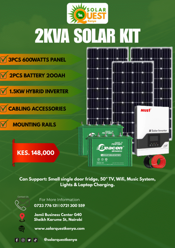 2kVA Solar Kit Package