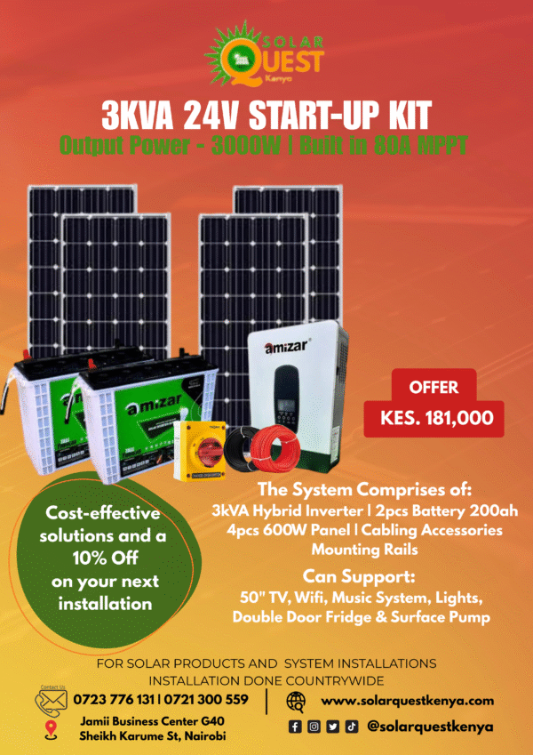 3kVA Starter Solar Kit Package