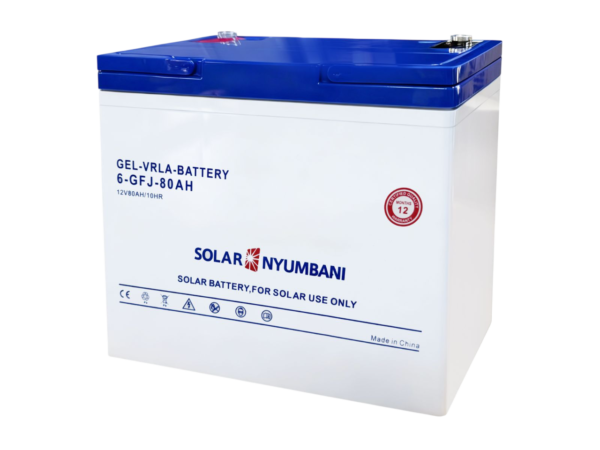 Solar Nyumbani 12V 80Ah Gel Battery